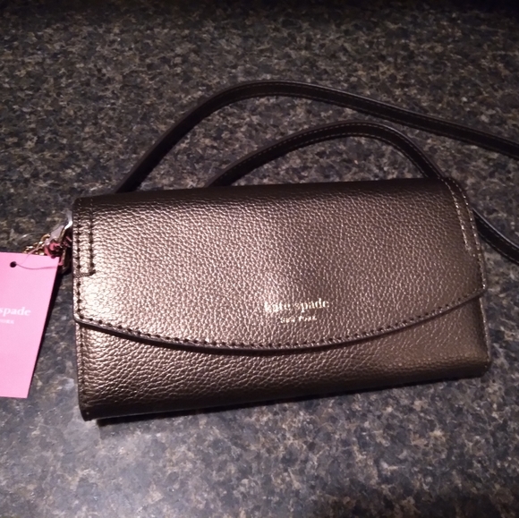 Was💲89! Unique ♠️Kate Spade "Wallet on a Chain" - Picture 3 of 16